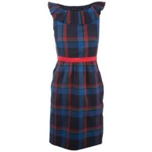 Marc by Marc Jacobs ruffle plaid dress